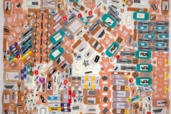 LOVE as a LIST OF VICARIOUS EDGES Series_______surgical scalpels, blades, pins, razors, bandages / various sizes / 2006 — 2010