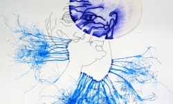 027____mimeograph carbon, alcohol, ink on paper