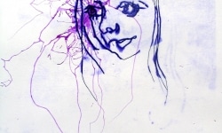 glafira04____mimeograph carbon, alcohol, ink on paper