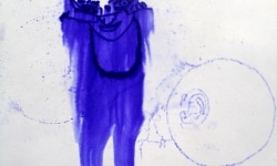 010_____mimeograph carbon, alcohol, ink on paper