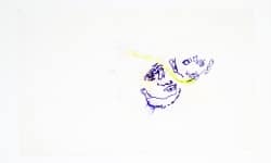 038_____ink blown onto paper with power tool blower