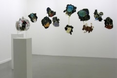 AUTOPSY OF THE MOMENT AND OTHER FLAT JESTURES_______installation view / Charlotte Moser Gallery / Geneva Switzerland / 2008