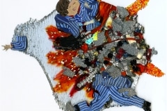 LAST BREAK DANCE_______heated and pressed mixed plastic / 27X23X1 cm/2008