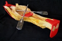 HEART OF DARKNESS_______dried goat, aluminum, wood / 70 x 25 x 20cm / 2000