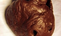 COP SUICIDE______chocolate molded from heart with bullet went through