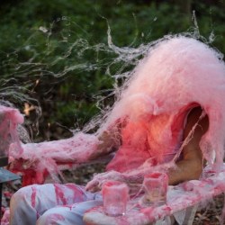 BEATEN to a PULP on a BED of MOSS | performance | 2017 | image by Maria Baranova