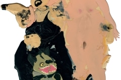 WRESTLERS AND PORNSTARS_______melted plastic / 2012