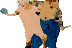WRESTLERS AND PORNSTARS_______melted plastic / 2012
