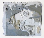 FROM_SPEEDY_CAR_ALL_LANDSCAPES_BELONG_TO_ME_______melted plastic / 70X70cm / 2016