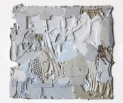 FROM_SPEEDY_CAR_ALL_LANDSCAPES_BELONG_TO_ME_______melted plastic / 70X70cm / 2016