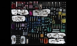MOTH COLLECTION_______debris from heroin and crack use / various sizes / 2011