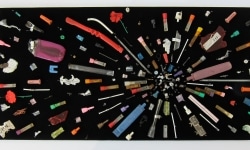 MOTH COLLECTION_______debris from heroin and crack use / various sizes / 2011