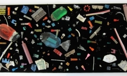 MOTH COLLECTION_______debris from heroin and crack use / various sizes / 2011