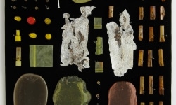MOTH COLLECTION_______debris from heroin and crack use / various sizes / 2011