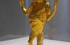 IF JESUS HAD BEEN AN ABORTION HOW HAPPY WE WOULD BE_______15 x 7 x 4 cm, 24 karat gold plated cast bronze / 2009 / Edition of 3 + 1 AP