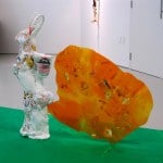 URINE TEST FROM THE SIDE EFFECTS SERIES_______63 x 70 x 5 cm / melted pill bottles