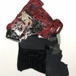 FOSSILIZED PAVEMENT BATTLE / 82 X 72 cm / mixed media, plastic / 2018