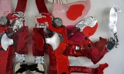 DRUNK & PREGNANT / plastic, metal, wood / Detail / 2018