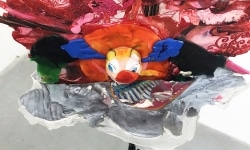 JACK IN THE BOX / 50x55x35 cm / tripod, mixed media / 2018 / Detail