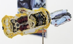 THE CAR ACCIDENT / 67X85X45 cm / mixed media, plastic, metal / 2018 / Detail