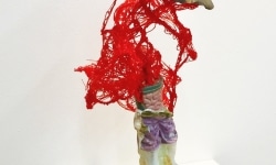 ELEPHANT MAN / 3D pen drawing, porcelain, mixed media, plastic / 2018