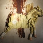 CHOCOLATE ROAD IM LEAVING BEHIND_______installation / chocolate syrup / plastic