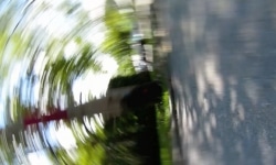 BRONX.THREE. / video projection, camera mounted on the wheel of the car/ 4 min